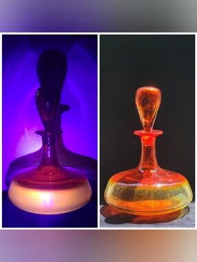 Blenko Vintage Tangerine Decanter